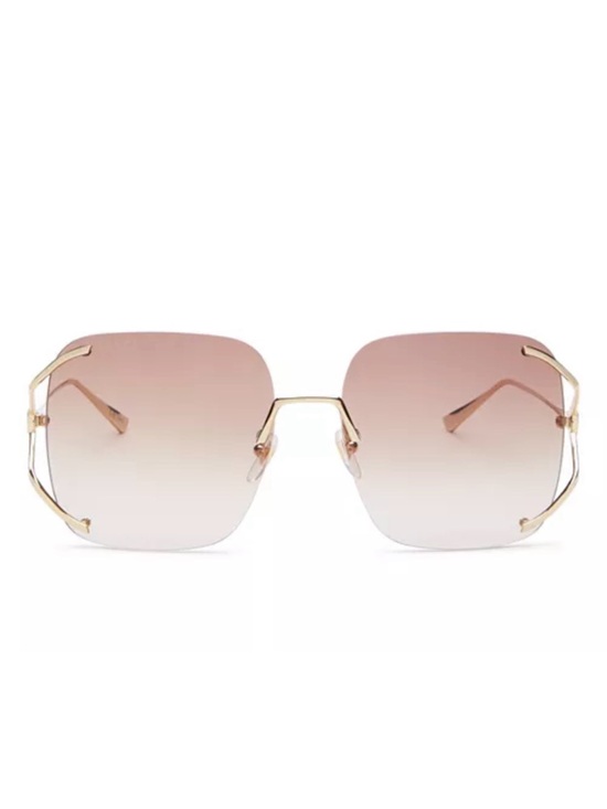 Vintage Gucci Rimless Pink Gradient Sunglasses Y2K Made in Japan main image 6